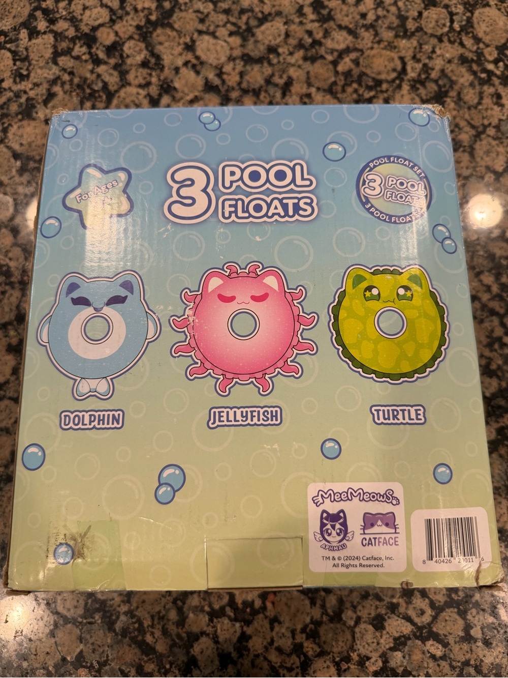 RARE Aphmau MeeMeows Under The Sea Pool Float Set Turtle Cat ONLY